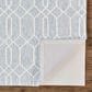 Feizy Belfort Geometric 2" x 3" Blue and Gray Area Rug, , large