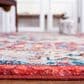 Safavieh Riviera RIV157 7"9" x 10" Red and Blue Area Rug, , large