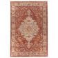 Surya Mirabel  MBE-2318 6"7" x 9"6" Burnt Orange, Rust, Teal, Olive, Gray and Beige Area Rug, , large