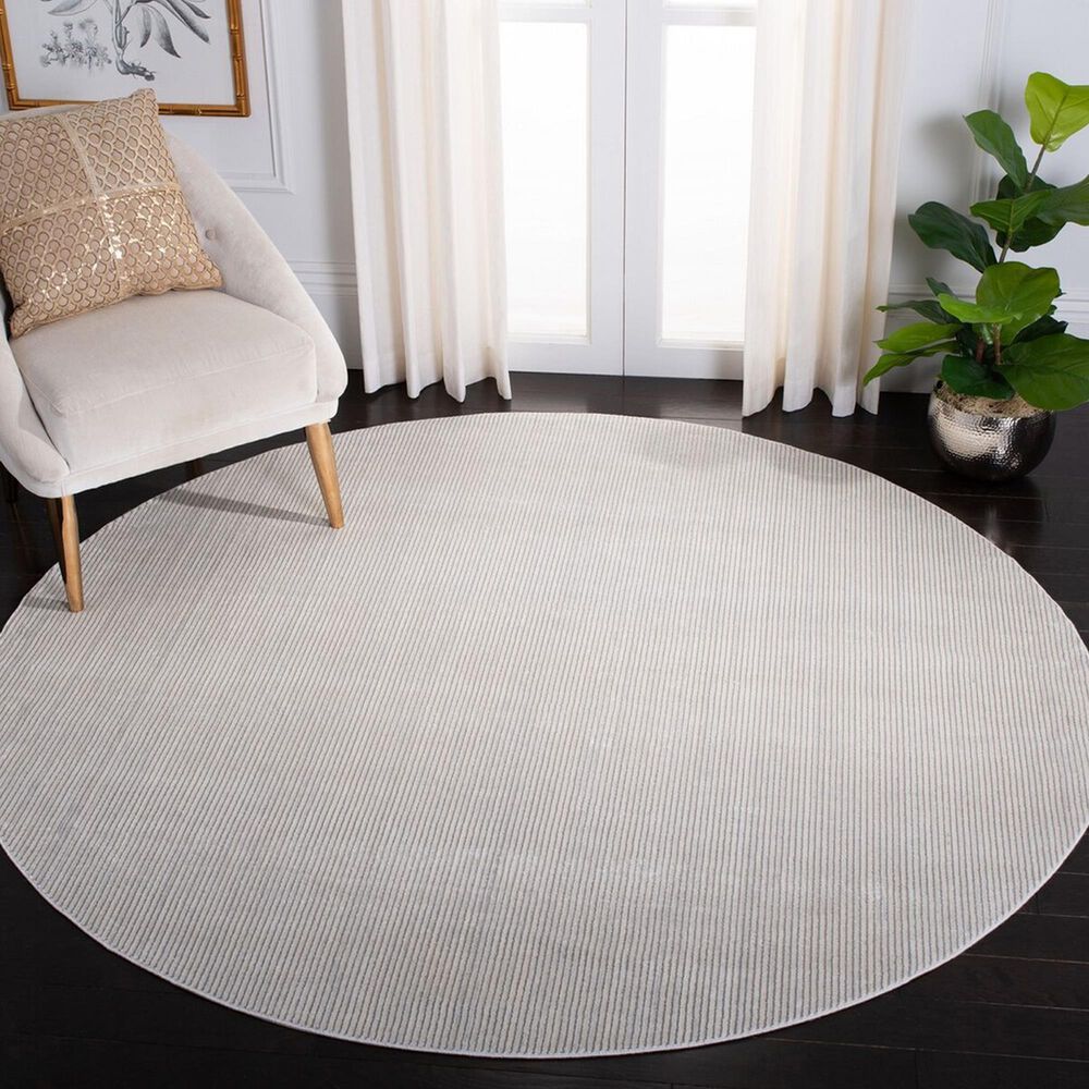 Safavieh Dream 6&#39;7&quot; Round Ivory Area Rug, , large