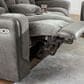 Ashley Mixed Motion Power Reclining Loveseat with Console in Shadow, , large