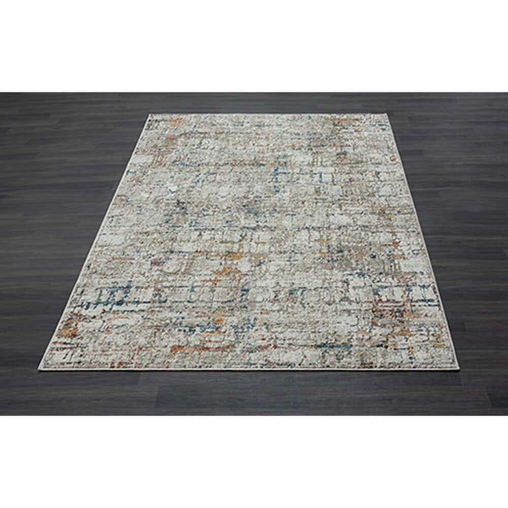 L&amp;R Resources Brisbane Abstract Gray and Multicolor 7&#39;9&quot; x 9&#39;9&quot; Area Rug, , large