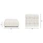 Jennifer Taylor Home Marcel Cocktail Ottoman in Ivory White, , large