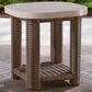 Ashley Dolan Creek Square End Table in Beige and Brown, , large