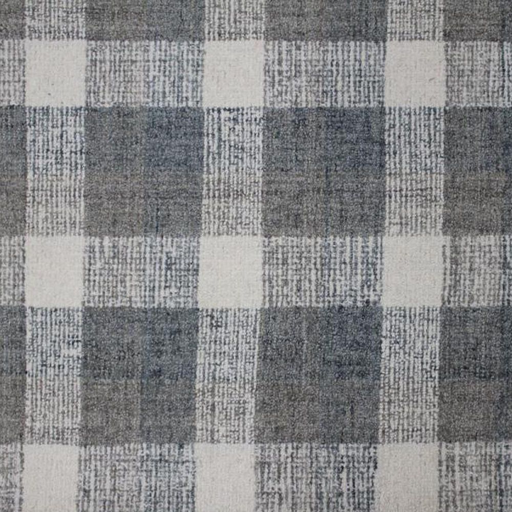 Amer Rugs Tartan 5&#39; x 7&#39;6&quot; Dark Gray Area Rug, , large