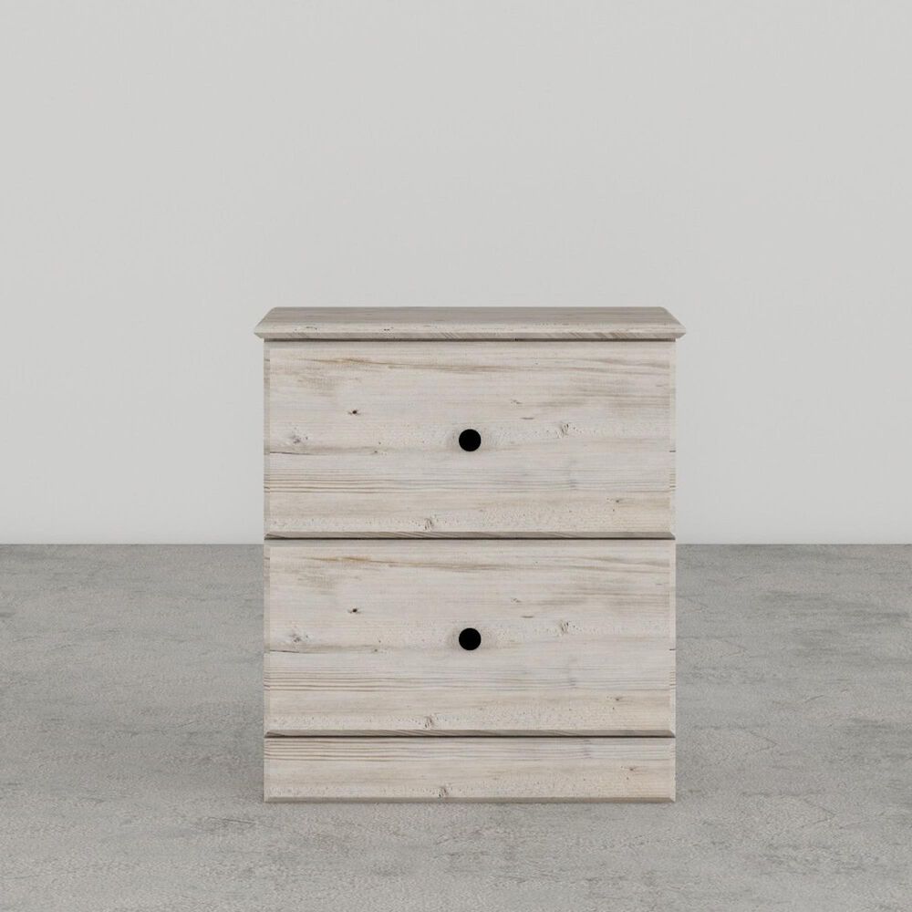 Lemoore Essentials 2-Drawer Nightstand in Frosted Pine, , large