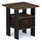 HOMLUX 1-Drawer End Table in Columbia Walnut, , large