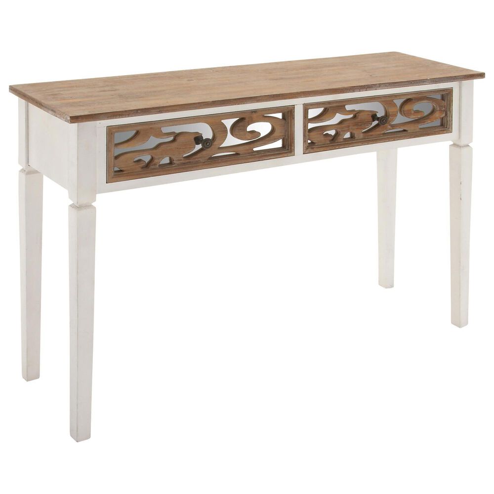 Maple and Jade Console Table in Brown, , large