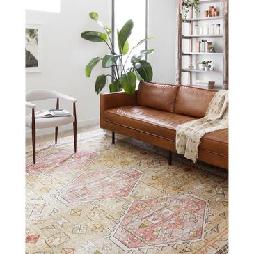 Loloi II Skye SKY-04 3"6" x 5"6" Gold and Blush Area Rug, , large
