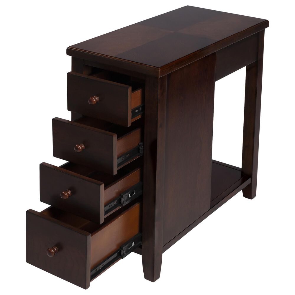 Butler Kelton 4-Drawer Chairside Chest in Cherry, , large