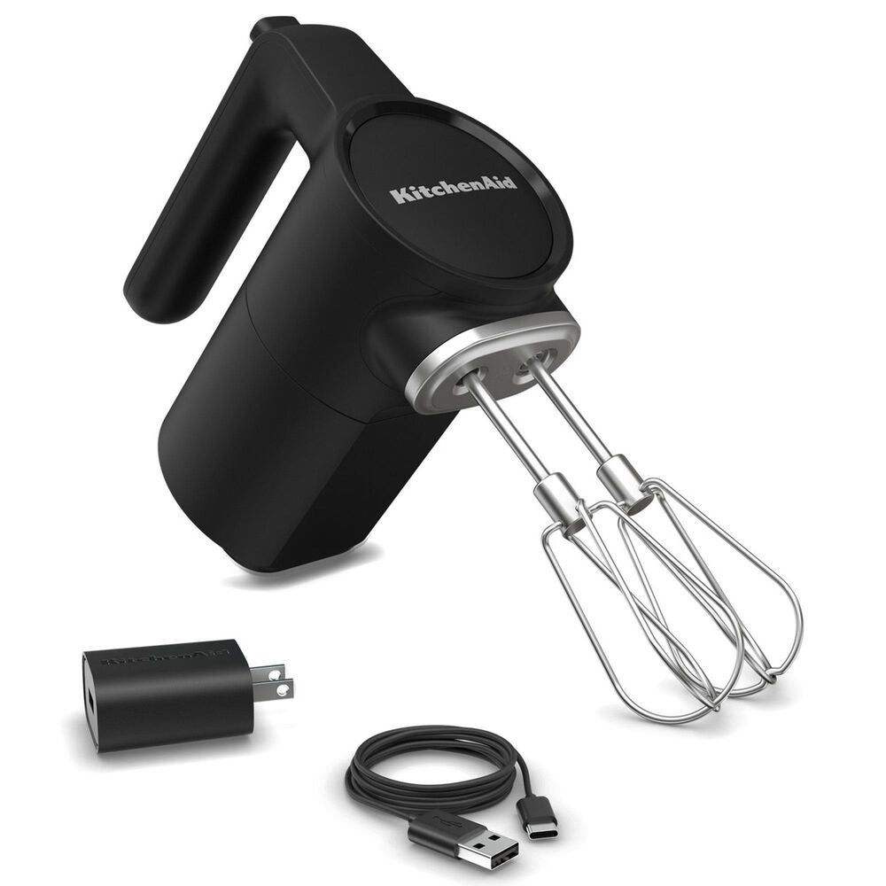 KitchenAid Go Cordless Hand Mixer Only in Matte Black, , large