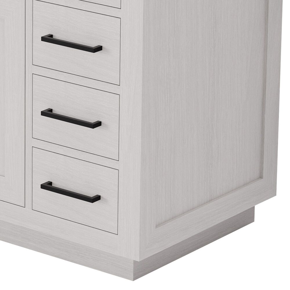 Lexora Home Abbey 48" Single Bathroom Vanity in White Oak with 2 cm White Carrara Marble Top and Rectangular Sink, , large