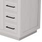 Lexora Home Abbey 48" Single Bathroom Vanity in White Oak with 2 cm White Carrara Marble Top and Rectangular Sink, , large