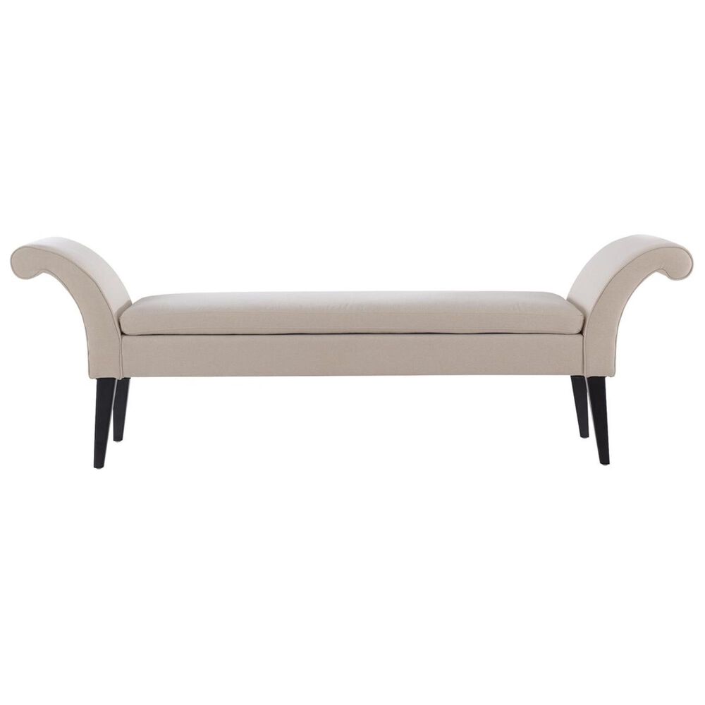 Jennifer Taylor Home Alexis Flared Arm Entryway Bench in Sky Neutral, , large