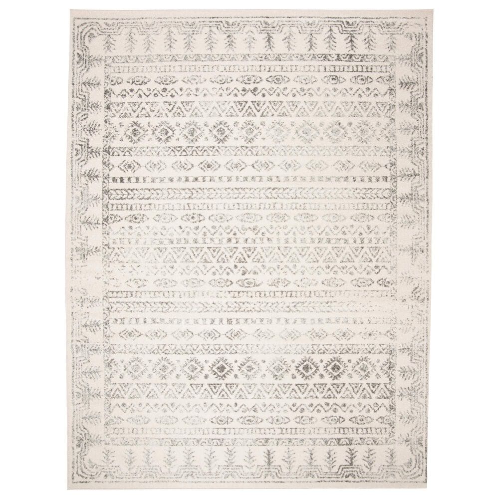 Safavieh Tulum TUL271A 9" x 12" Ivory and Grey Area Rug, , large