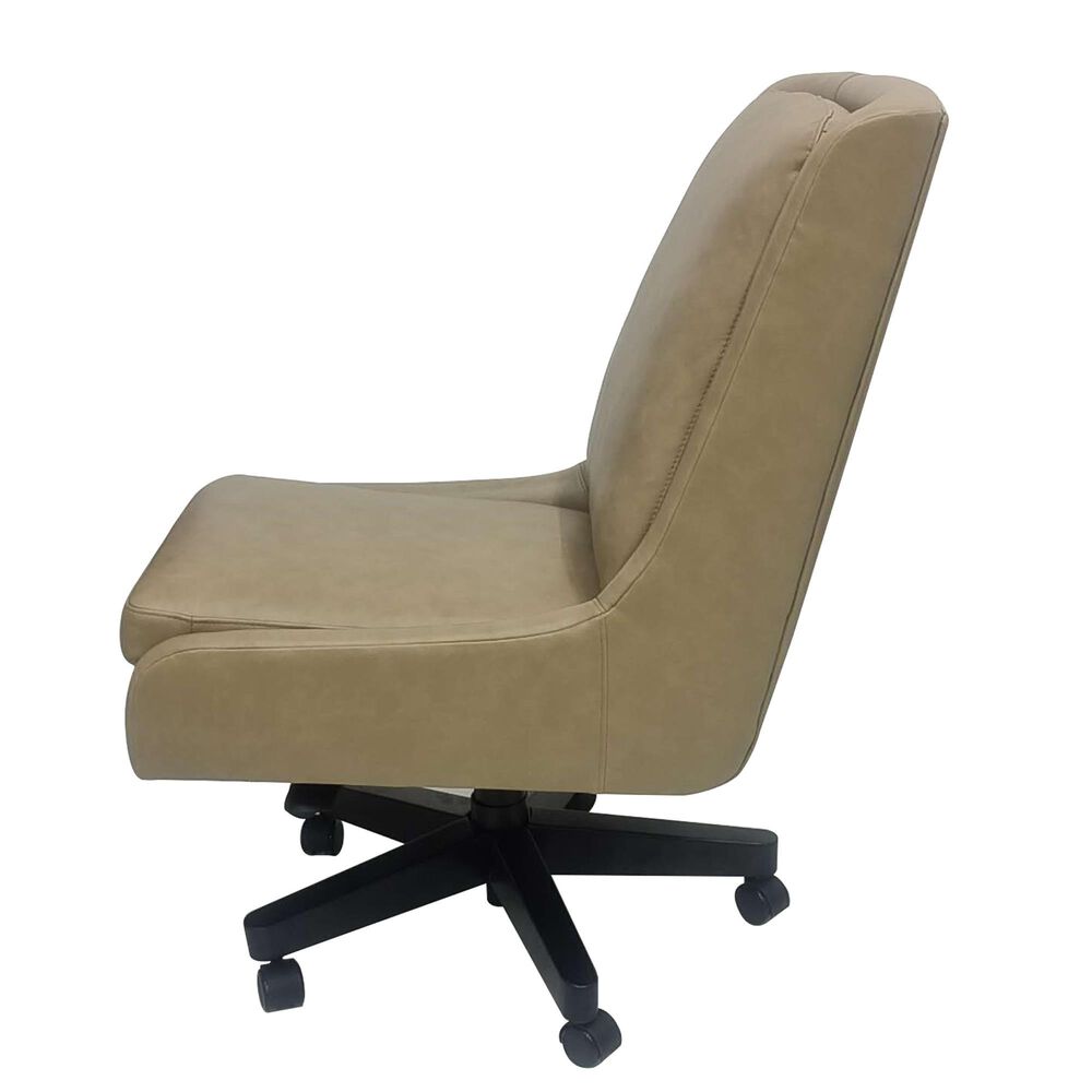 Simeon Collection Leather Desk Chair in Walnut, , large