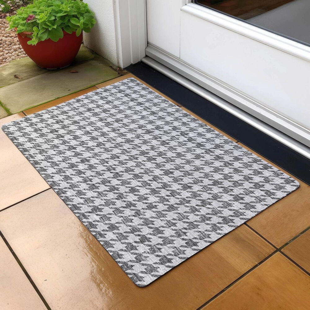 Dalyn Rug Company Hinton 1&#39;8&quot; x 2&#39;6&quot; Grey Indoor/Outdoor Area Rug, , large