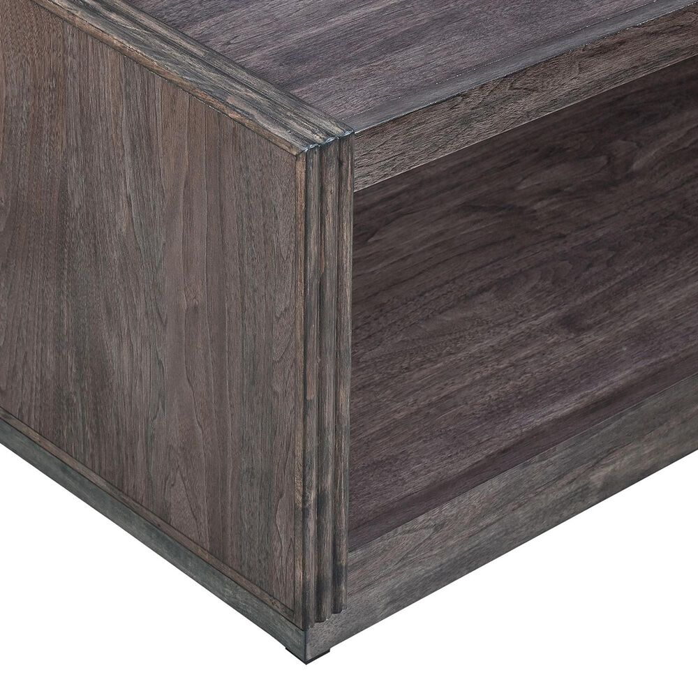 Belle Furnishings Modern Edge Cocktail Table in Caffe, , large