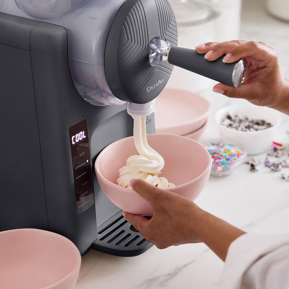 Green Pan 2 Qt. Frost Slush and Soft Serve Ice Cream Maker in Licorice, , large