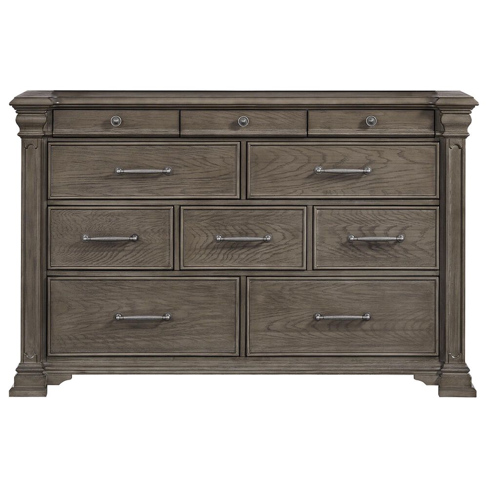 Mayberry Hill Kings Court King Storage Bed with Dresser, Chest and Two Nightstands in Grey, , large