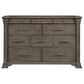 Mayberry Hill Kings Court King Storage Bed with Dresser, Chest and Two Nightstands in Grey, , large