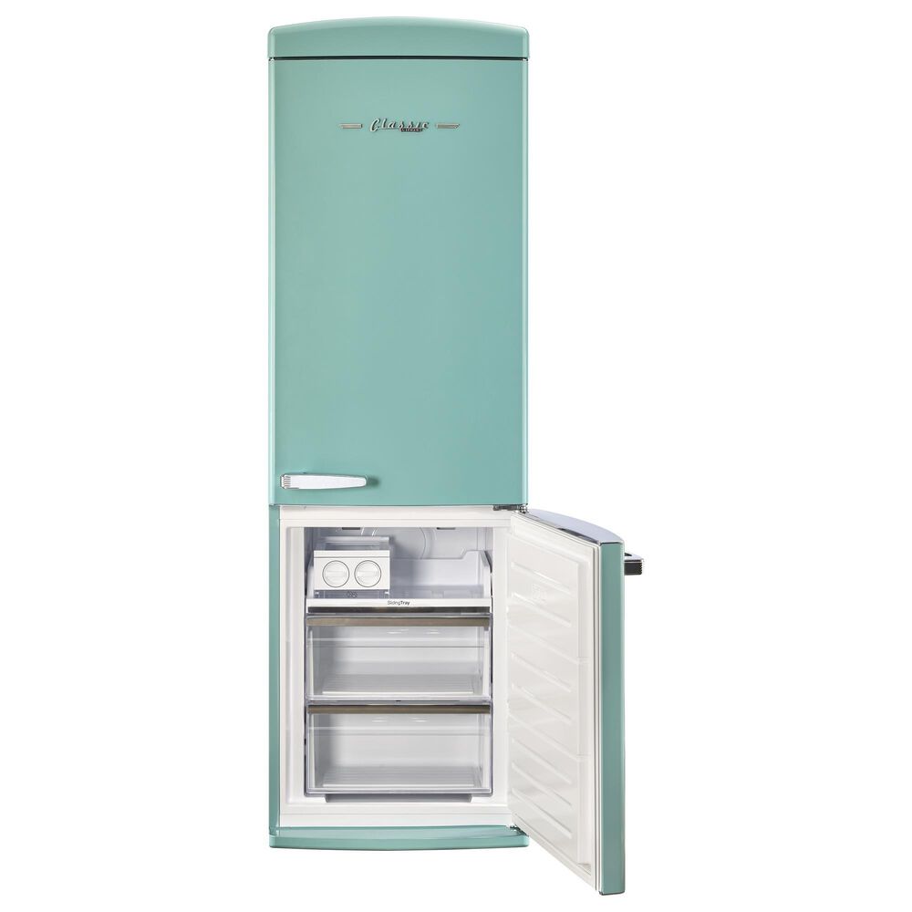 Unique Appliances Classic Retro 12 Cu. Ft. Bottom Freezer Regfrigerator In Ocean Mist Turquoise, , large