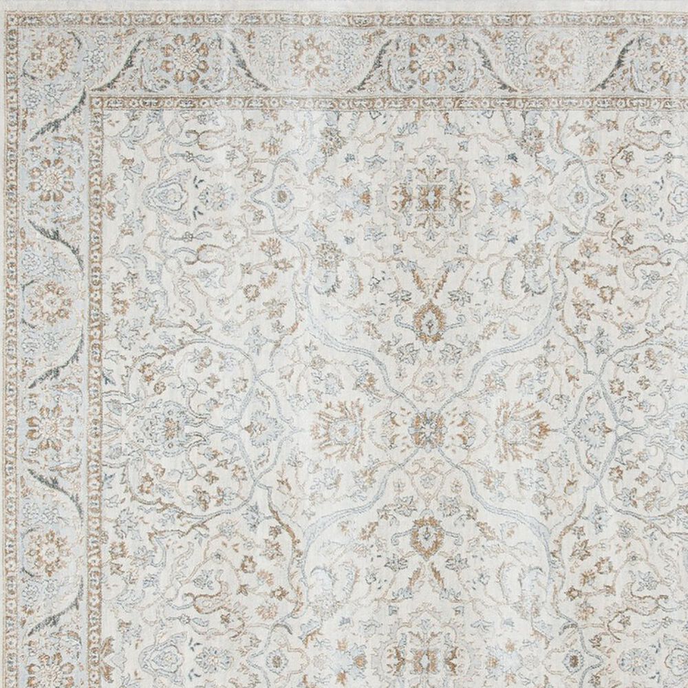Safavieh Isabella Traditional 6&#39;7&quot; Square Cream and Beige Area Rug, , large