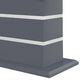 GLOBAL Monaco 5-Piece Rectangular Dining Set in Dark Grey and Silver, , large
