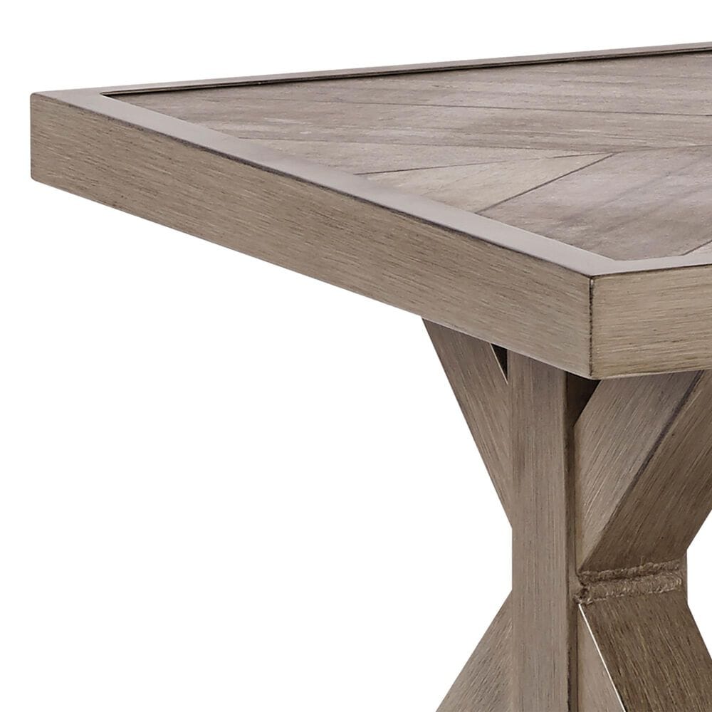 Ashley Beachcroft Patio Rectangular Cocktail Table in Beige, , large