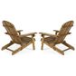 Noble House Bellwood Patio Adirondack Chair in Natural (Set of 2), , large