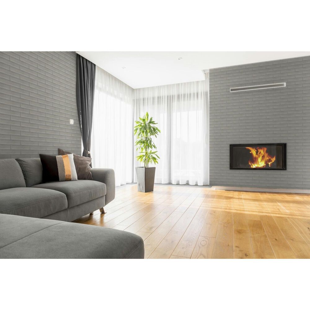 Emser Raku Silver 3&quot; x 12&quot; Matte Ceramic Tile with 6.3 Sq. Ft./Carton, , large