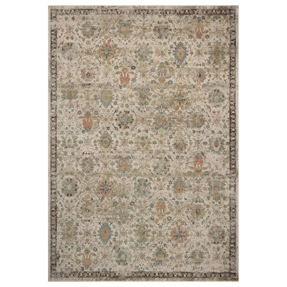 Loloi Briar Ivory and Multicolor 6"7" x 9"2" Area Rug, , large