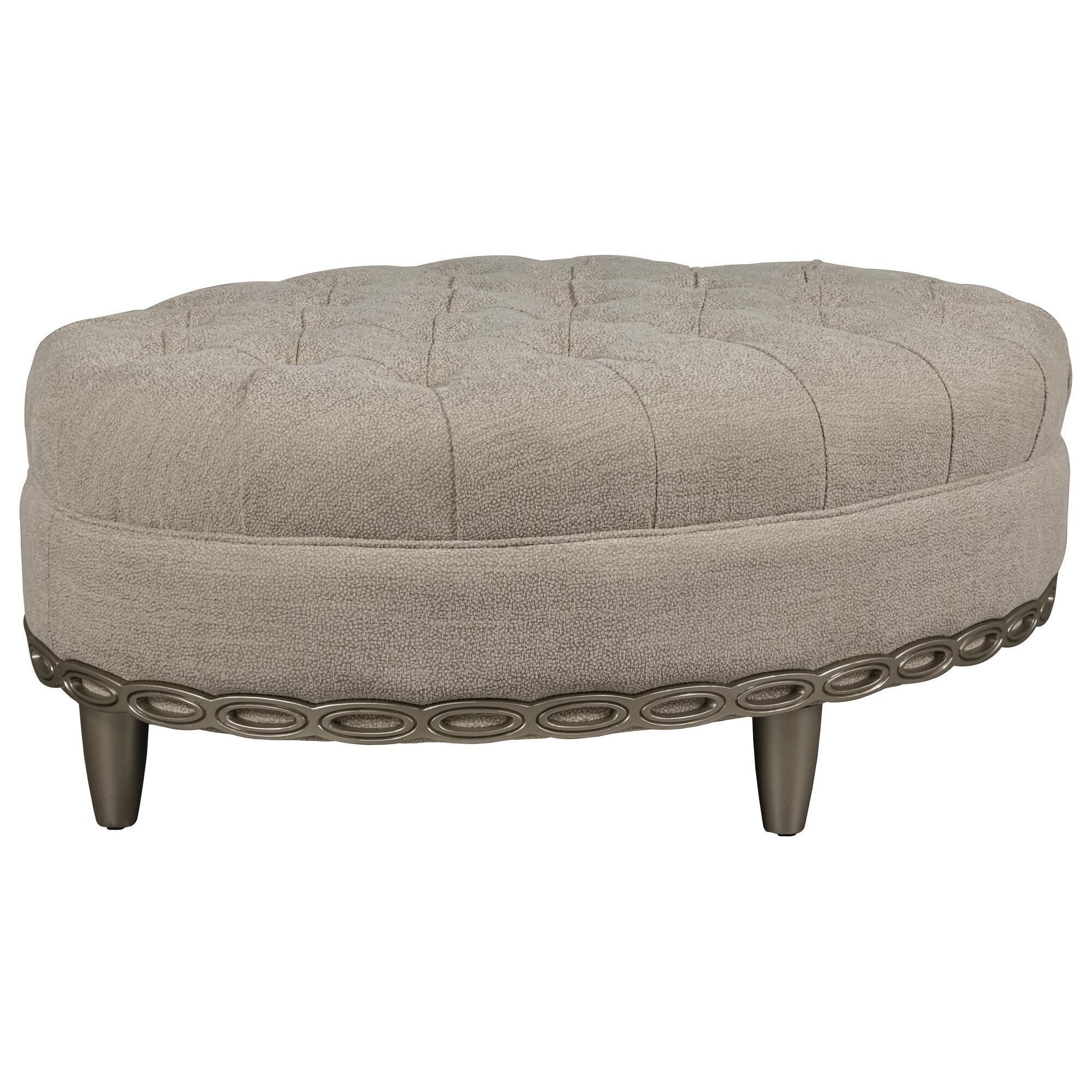 Oval cocktail ottoman deals