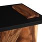 TimberHaus Slant Side Table in Natural and Black, , large