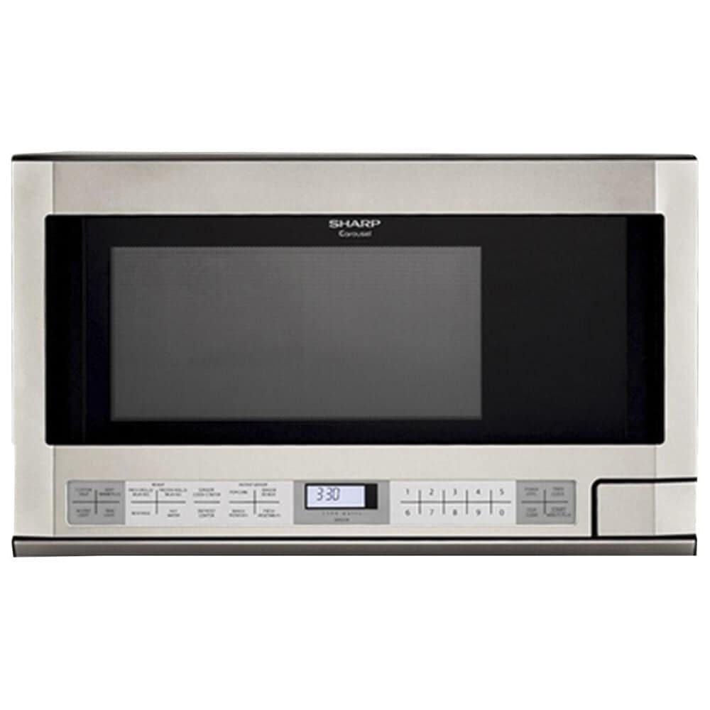 Sharp 1.5 Cu. Ft. Over-the-Counter Carousel Microwave Oven in Stainless Steel, , large