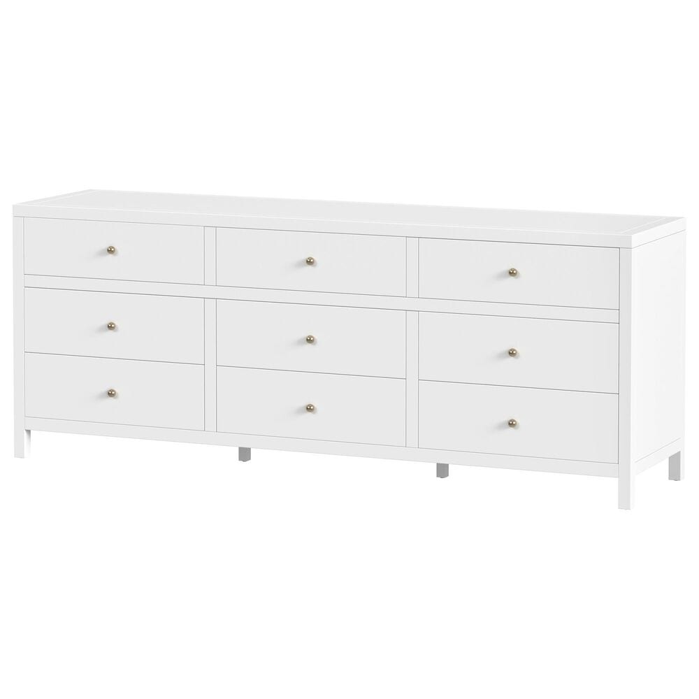 Butler Specialty Company Nora 9-Drawer Dresser in Smooth White, , large