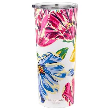 Kate Spade New York Painted Tulips 24 Oz Stainless Steel Tumbler, , large