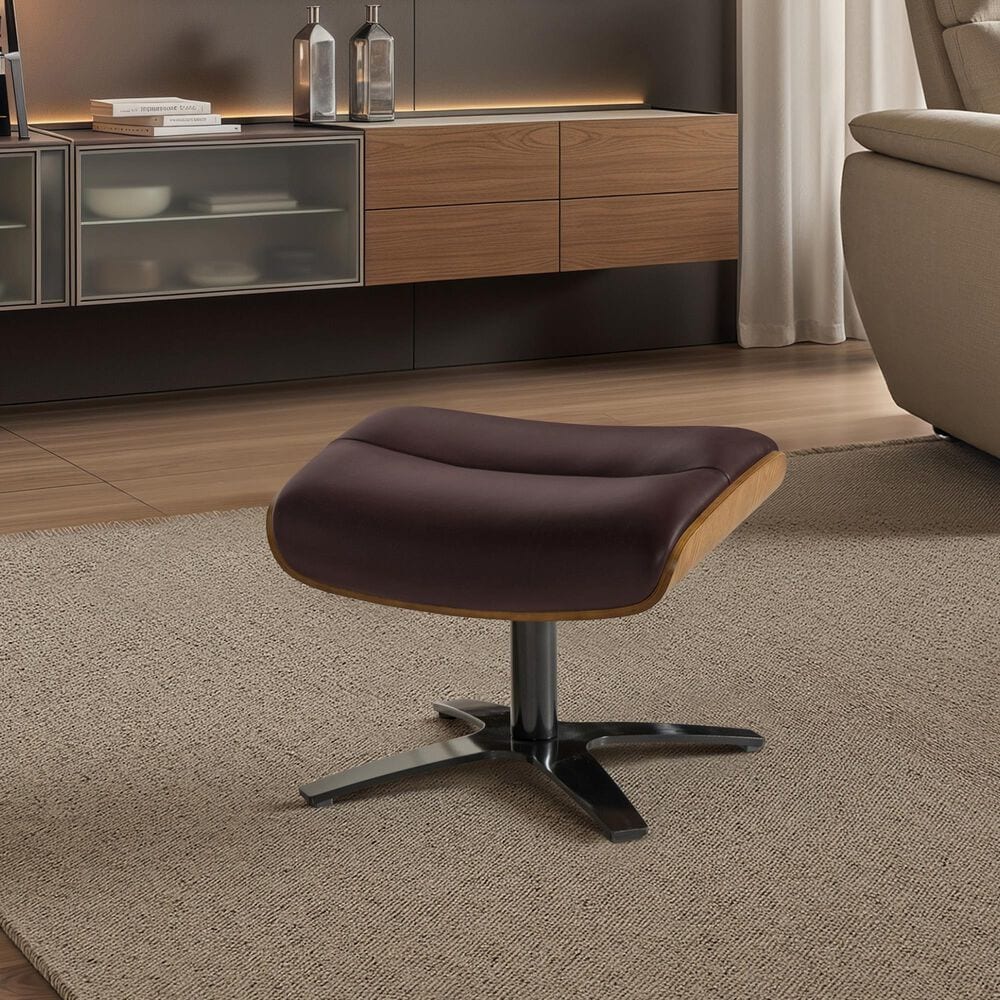 Jennifer Taylor Home Jovan Ottoman in Cacao Espresso, , large