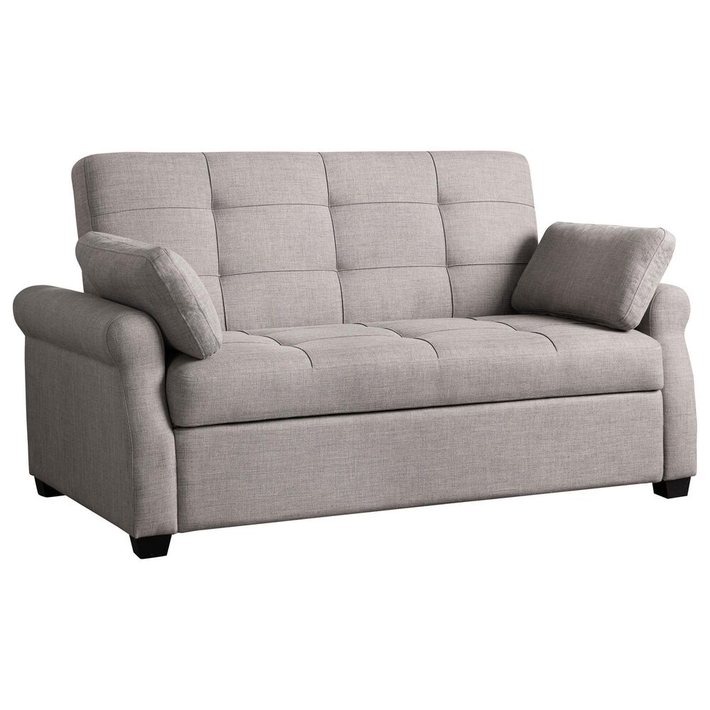 Lifestyle Solutions Hampton Queen Convertible Sofa in Steel, , large