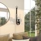 Maple and Jade 27" Handmade Pillar Scroll Indoor/Outdoor Wall Sconce in Matte Black and Clear, , large