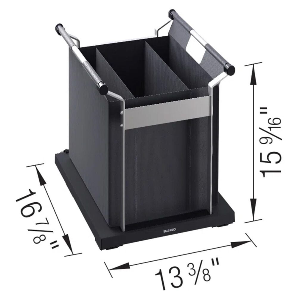 Blanco Inteos Storage Organizer Bag XL in Black, , large