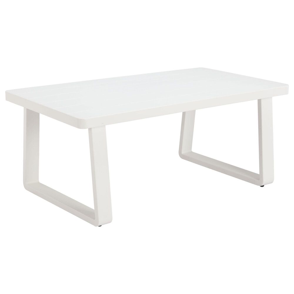 Zuo Modern Welt Patio Coffee Table in White, , large