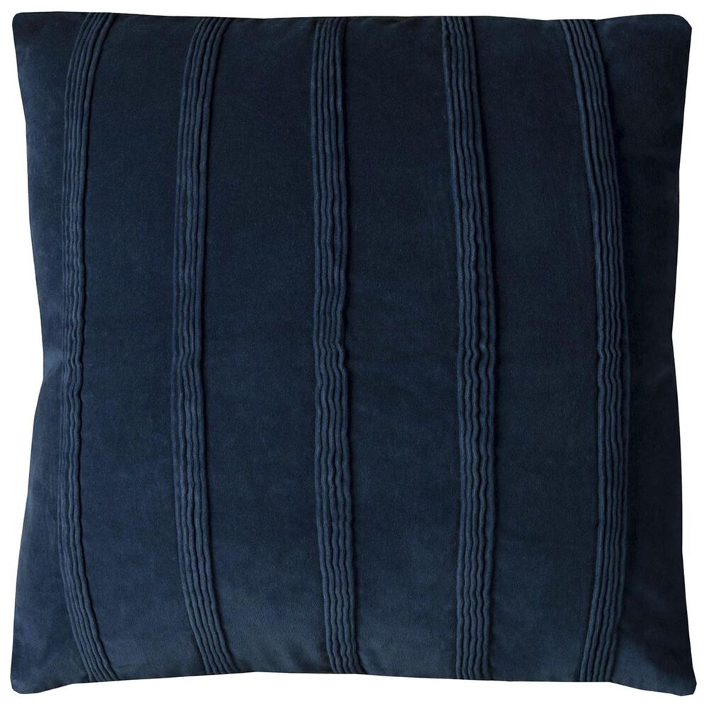 Rizzy Home 22" x 22" Pillow Cover in Solid Blue, , large