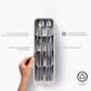 Joseph Joseph DrawerStore Compact Tiered Cutlery Organiser in Stone, , large