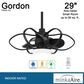 Minka-Aire Gordon 29" Ceiling Fan with LED Light in Coal, , large