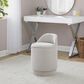 Lumisource Marla Upholstered Vanity Stool in Grey, , large