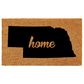 Callaway Nebraska 1"6" x 2"6" Natural and Black Door Mat, , large