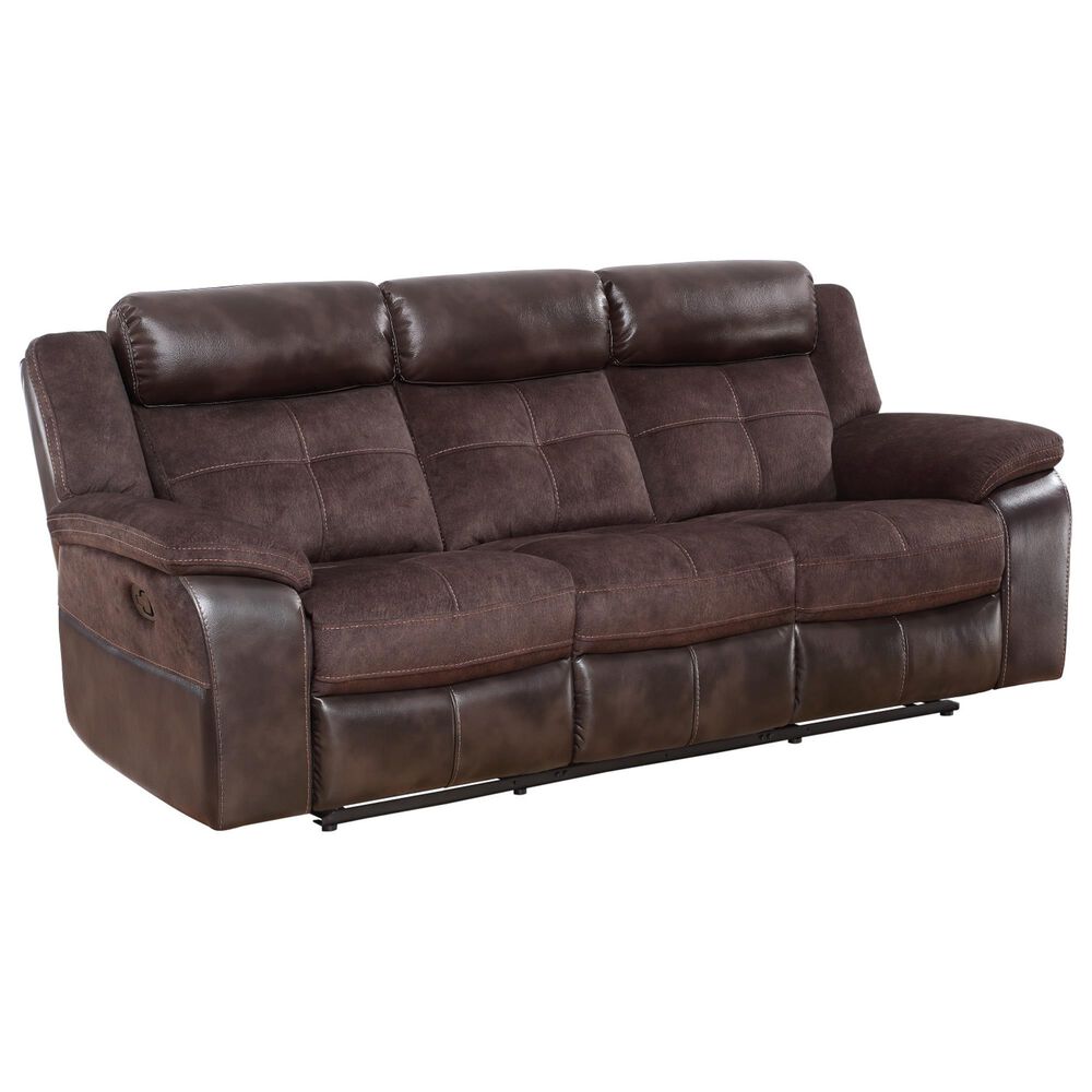 Steve Silver Pueblo Manual Recliner Sofa in Coffee, , large