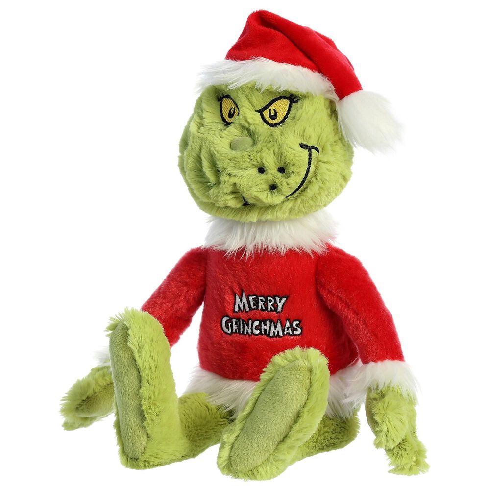 Aurora 16&quot; Merry Grinchmas Grinch Plush in Green and Red, , large