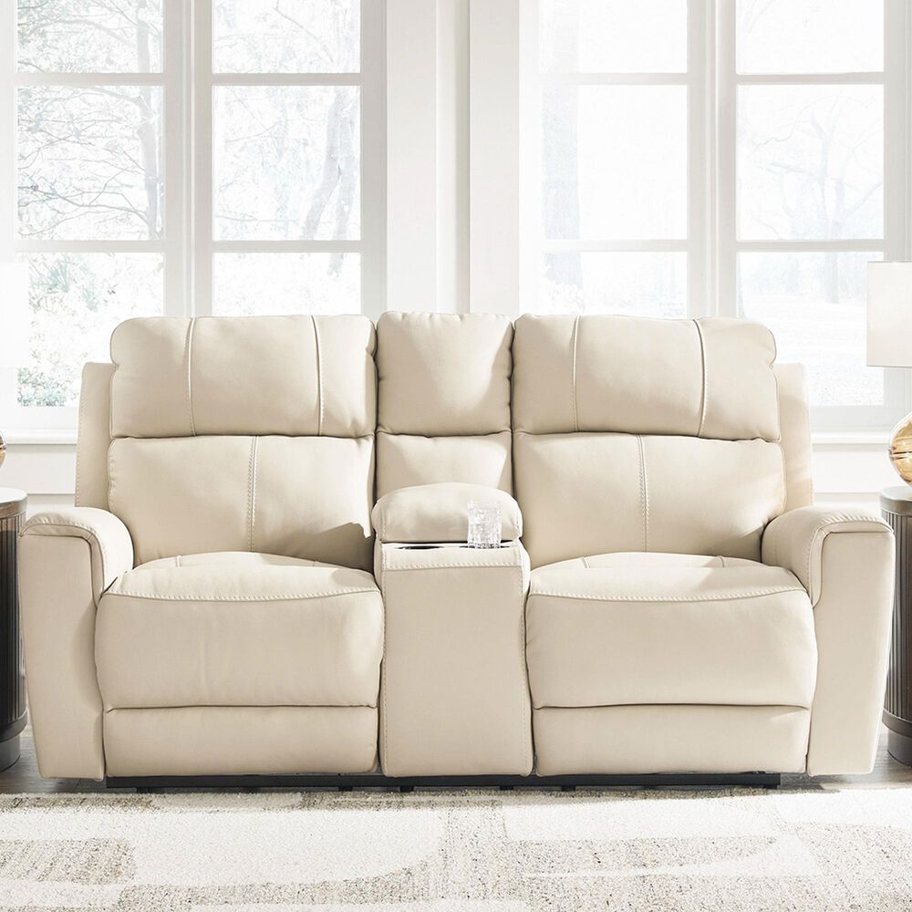 Ashley Dahlmoore Power Reclining Loveseat in Almond, , large